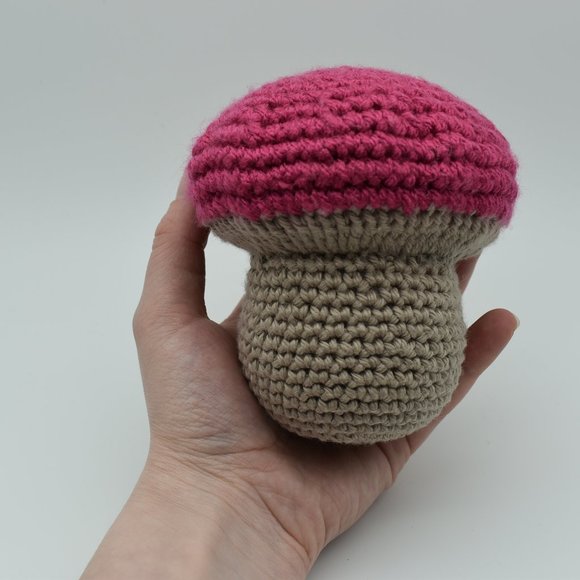 HAND CRAFTED Crochet Plush Mushroom - Picture 1 of 7